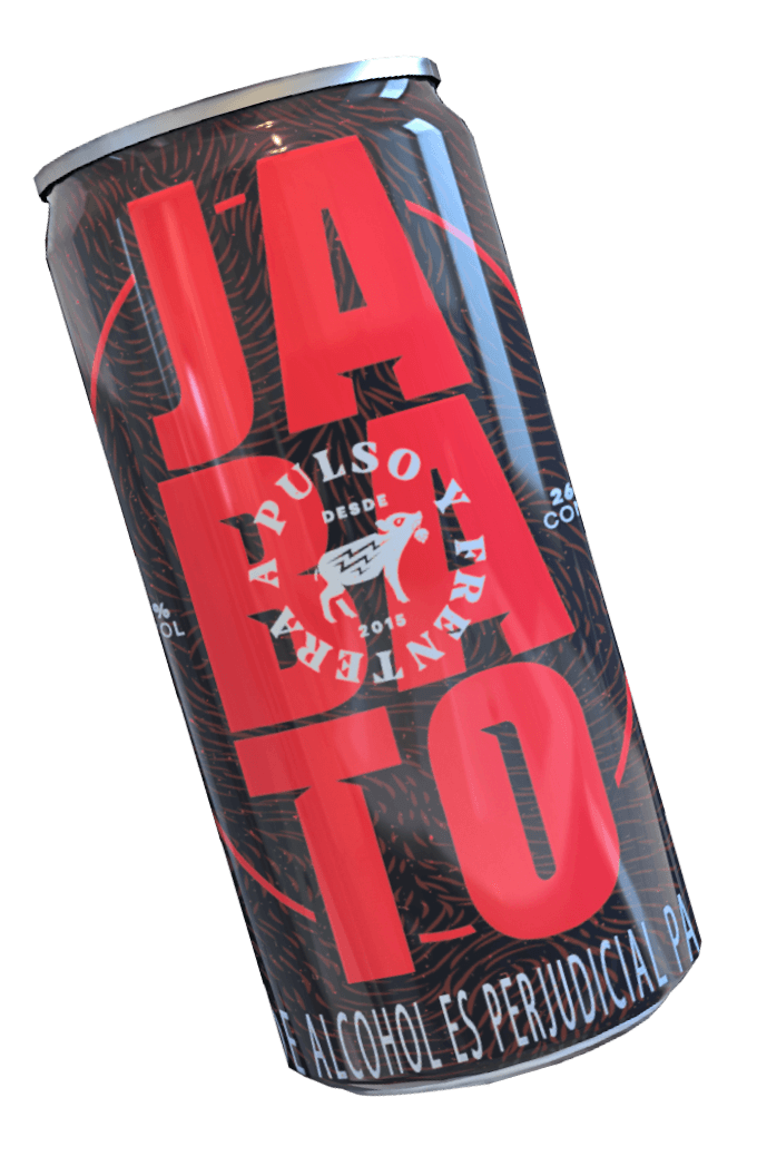 Cerveza Jabato en lata tipo Amber Ale