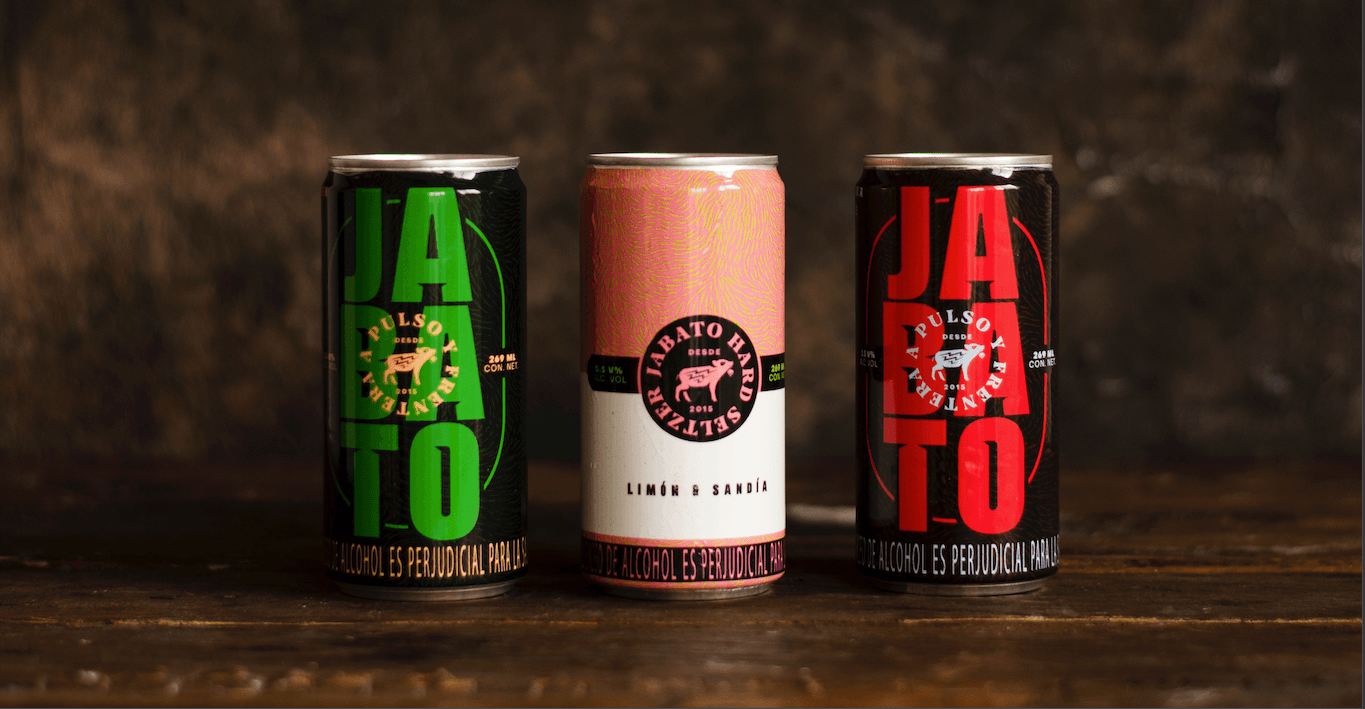 Cervezas Jabato tipo Porter y Amber Ale junto a la Hard Seltzer de Sandia y Limón